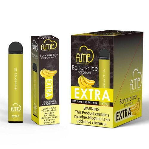 6 Pack Fume Extra 1500 Puffs Disposable Vape - Banana Ice