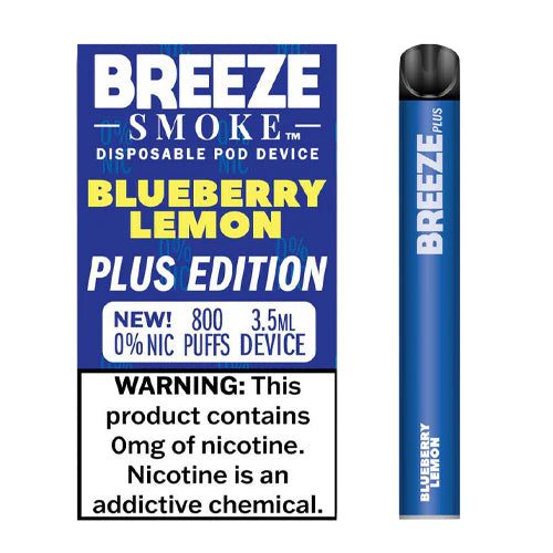 Breeze Plus Zero Blueberry Lemon Flavor - Disposable Vape