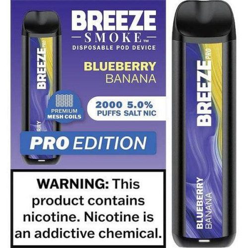 Breeze Pro Blueberry Banana Flavor - Disposable Vape