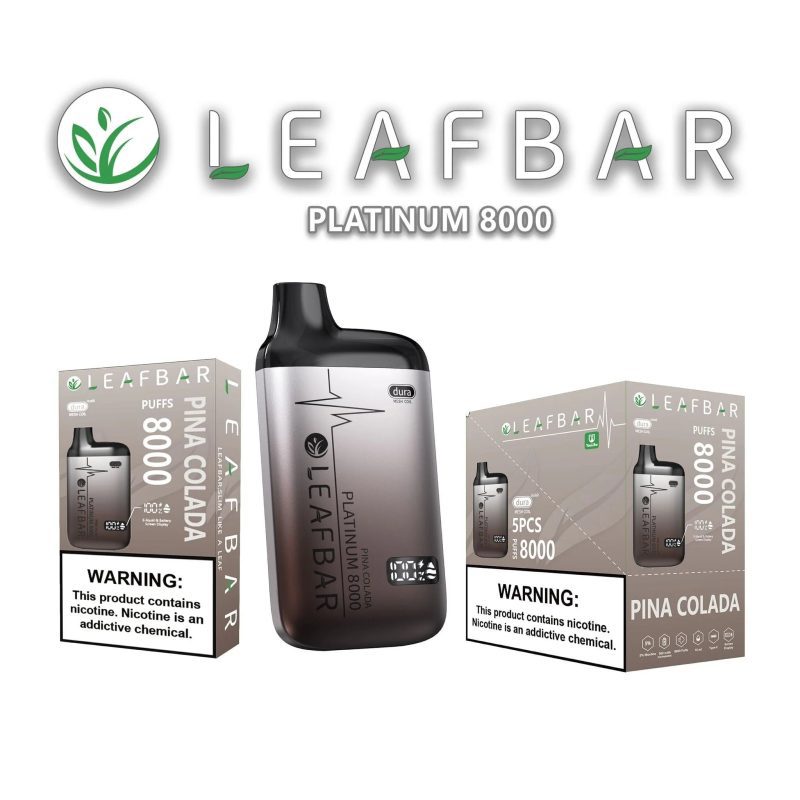 leaf bar platinum disposable vape 8000 puffs 3 pack 15 turbo 1