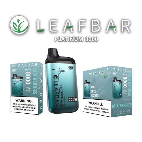 leaf bar platinum disposable vape 8000 puffs 3 pack 3 turbo