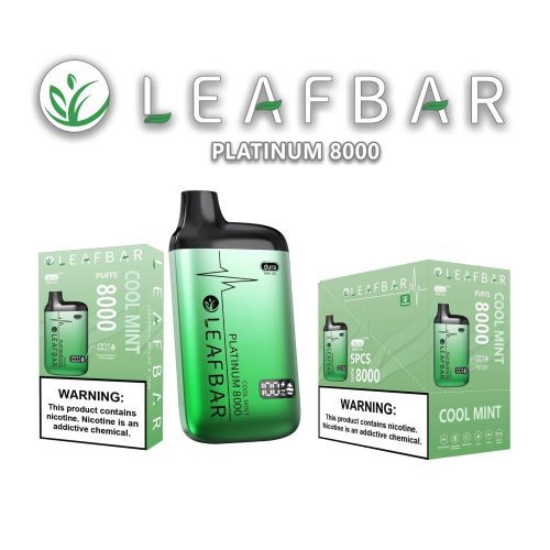 leaf bar platinum disposable vape 8000 puffs 3 pack 5 turbo