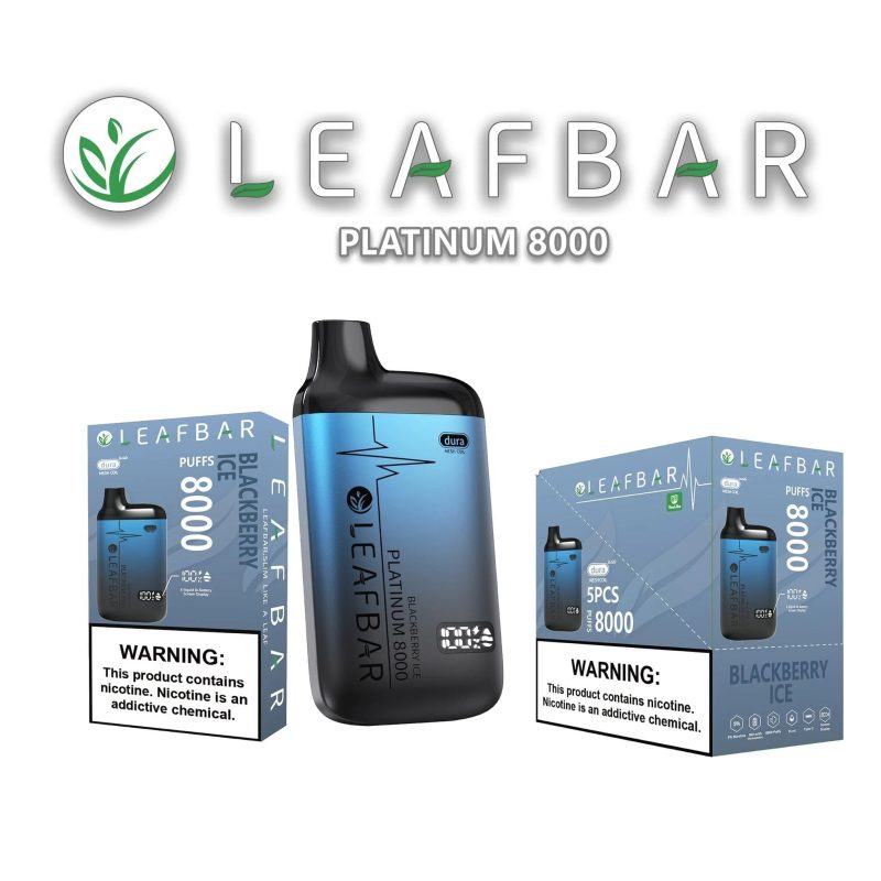 leaf bar platinum disposable vape 8000 puffs 3 pack 8 turbo