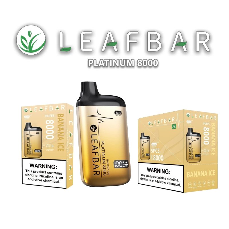 leaf bar platinum disposable vape 8000 puffs 3 pack 9 turbo 1