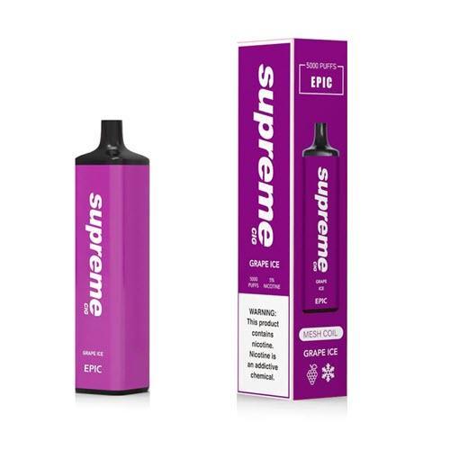 Supreme Epic Grape Ice Flavor - Disposable Vape