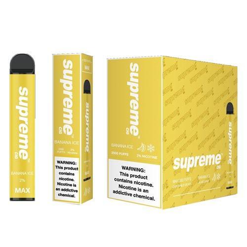 Supreme Max Banana Ice Flavor - Disposable Vape